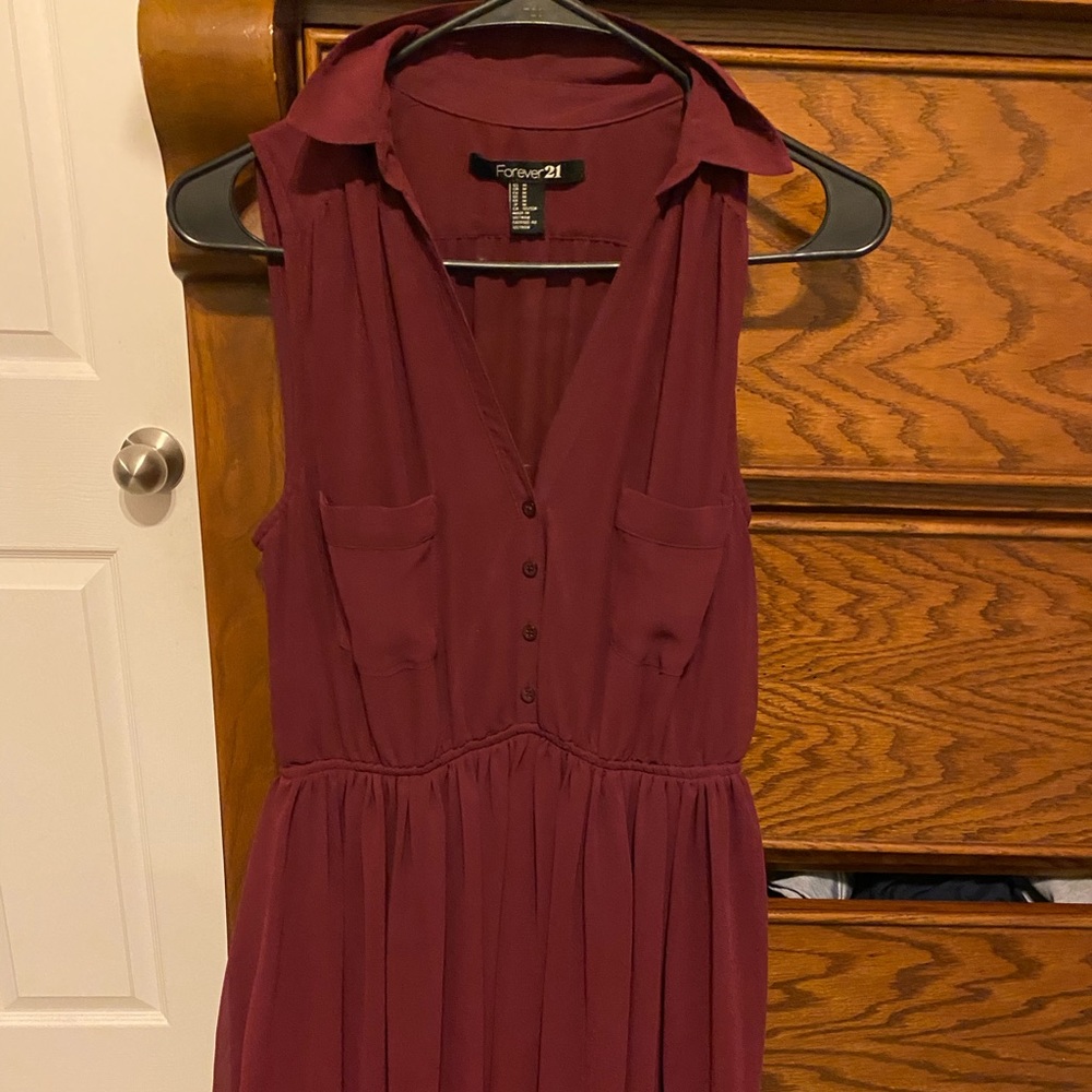 Forever 21 maroon dress